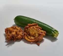 Plant Based Delicious Courgette & Onion Bhajis